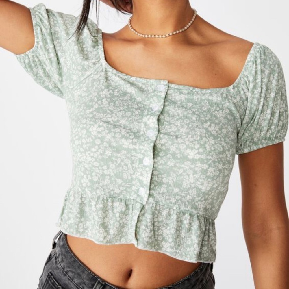 Cotton On Peplum Blouse with Tags